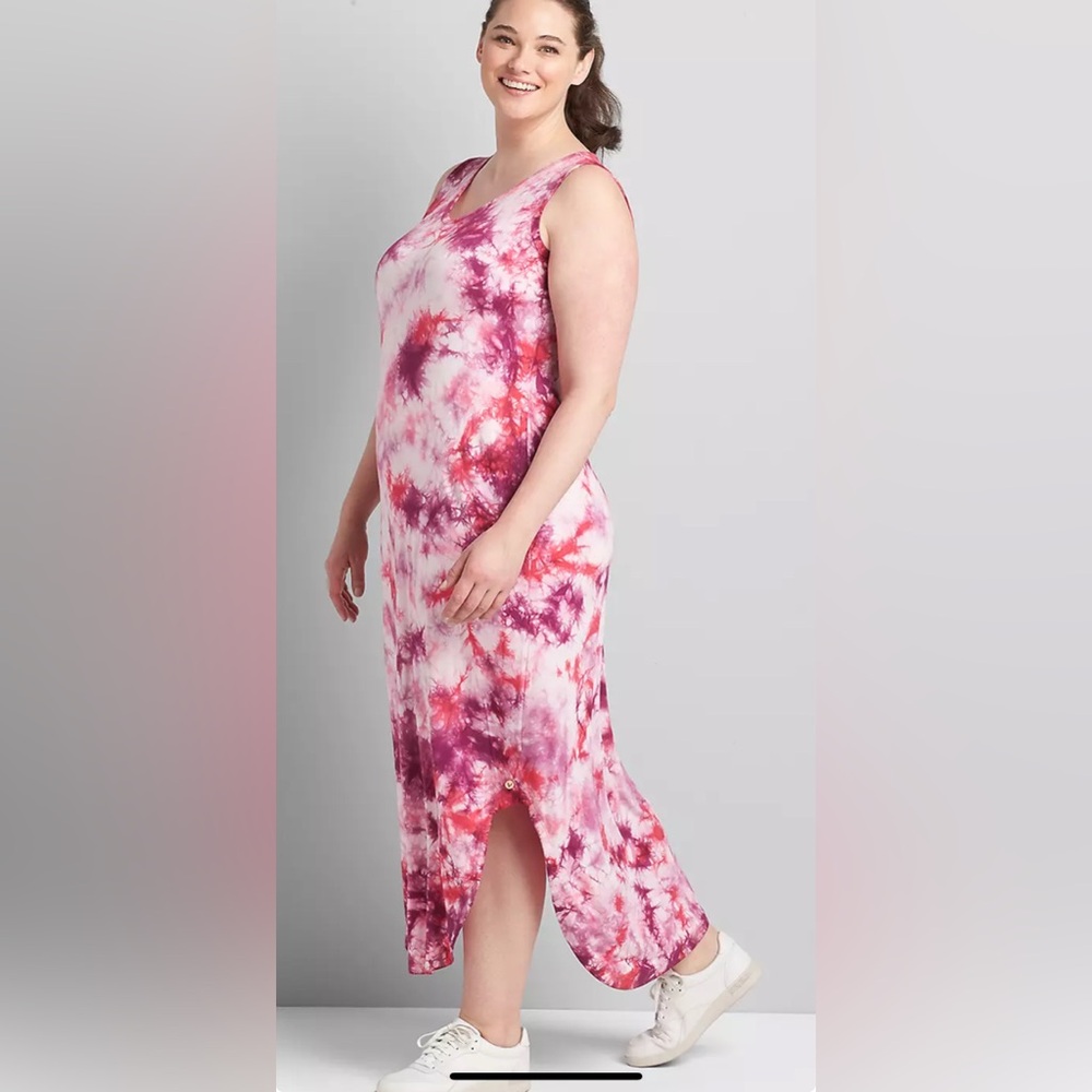 LIVI Tie-Dye Strappy-Back‎ Dress